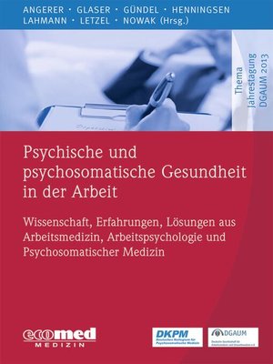 cover image of Psychische und psychosomatische Gesundheit in der Arbeit